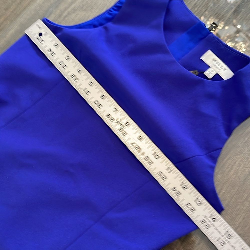 Milly Minis Cady Seamed Top Size 8 Sapphire Blue New with Tags - Picture 12 of 13